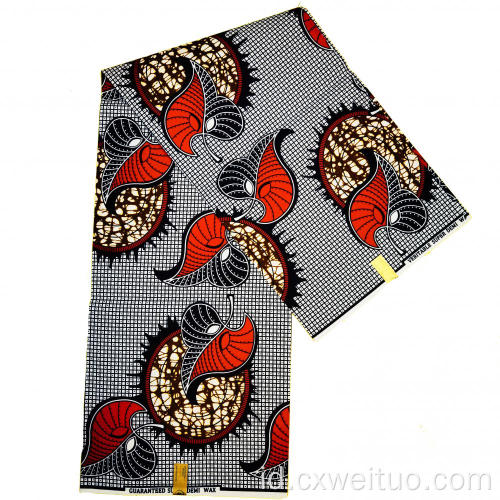 100% Polyester Ankara kain lilin kain cetak